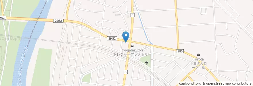 Mapa de ubicacion de 伝説のステーキ屋 南流山店 en Japan, Präfektur Saitama, 流山市, 三郷市.