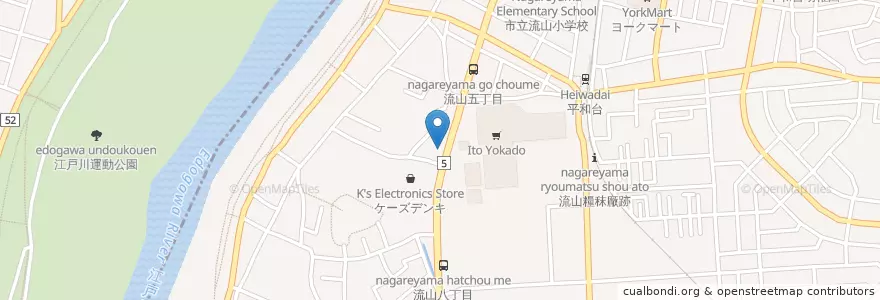 Mapa de ubicacion de 幸楽苑 en 日本, 埼玉県, 三郷市.