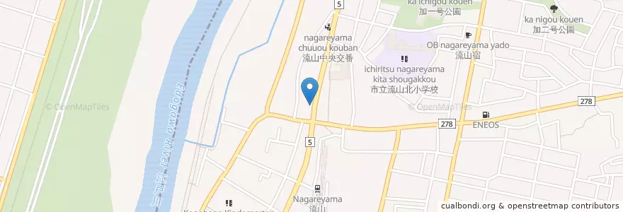 Mapa de ubicacion de ドゥルガ en اليابان, 千葉県, 流山市.