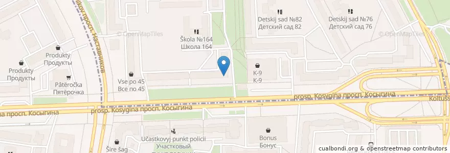 Mapa de ubicacion de Детская музыкальная школа N41 en Russie, District Fédéral Du Nord-Ouest, Oblast De Léningrad, Saint-Pétersbourg, Красногвардейский Район, Округ Пороховые.