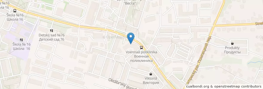 Mapa de ubicacion de Окружной военный клинический госпиталь Московского военного округа 78 en Rusia, Distrito Federal Central, Óblast De Vladímir, Городской Округ Владимир.