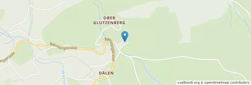 Mapa de ubicacion de Glutzenberg en Switzerland, Solothurn, Amtei Solothurn-Lebern, Bezirk Lebern, Günsberg.
