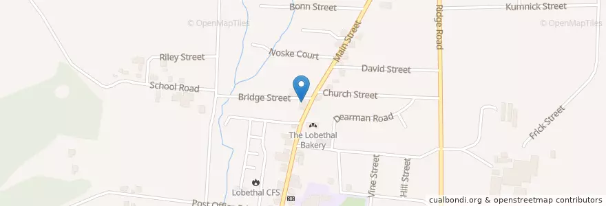 Mapa de ubicacion de Rising Sun Hotel en Australia, South Australia, Adelaide Hills Council.
