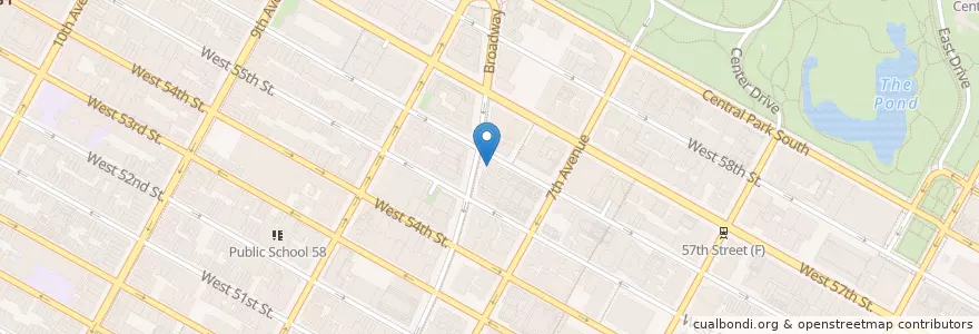 Mapa de ubicacion de Citibank en الولايات المتّحدة الأمريكيّة, نيويورك, New York, New York County, Manhattan.