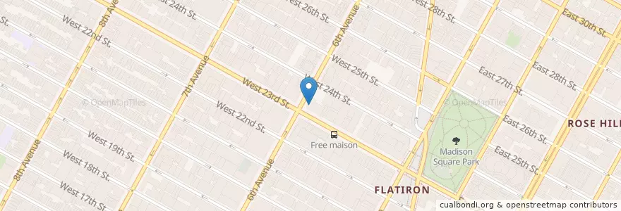 Mapa de ubicacion de Chase en 미국, 뉴욕, New York, New York County, Manhattan, Manhattan Community Board 5.