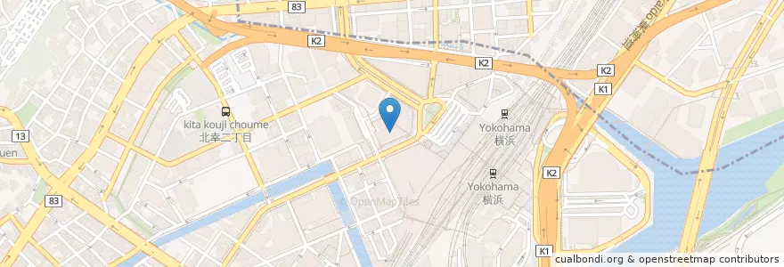 Mapa de ubicacion de 三井住友銀行 en Japan, Präfektur Kanagawa, Yokohama, 西区, 神奈川区.
