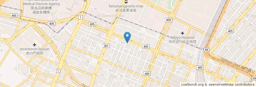 Mapa de ubicacion de 京の里 en 日本, 东京都/東京都, 港區.