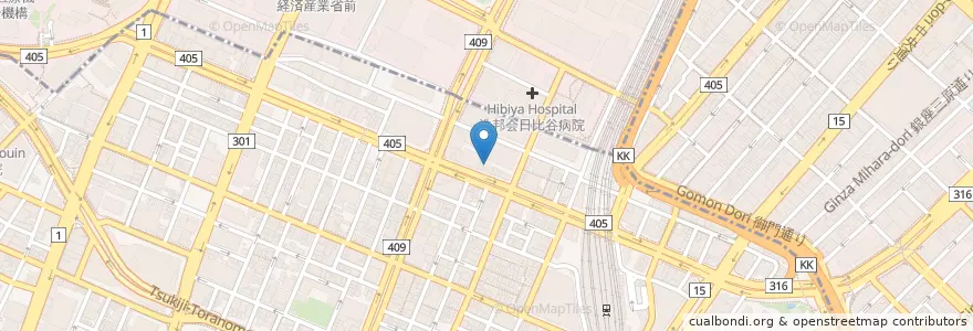 Mapa de ubicacion de みずほ銀行 en 日本, 東京都, 港区.