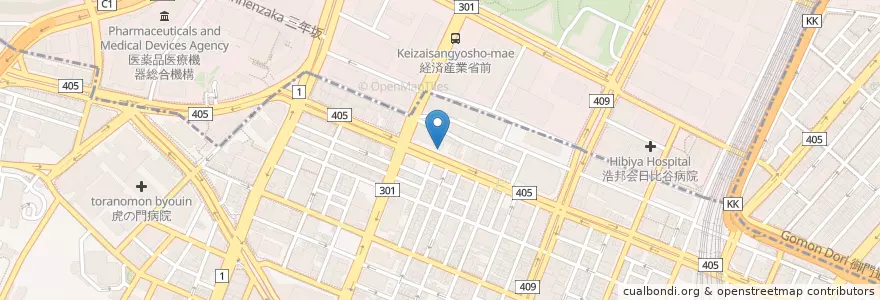 Mapa de ubicacion de 住友信託銀行 en 일본, 도쿄도, 미나토.