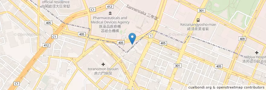 Mapa de ubicacion de 三井住友銀行 en Japan, 東京都, 港区.