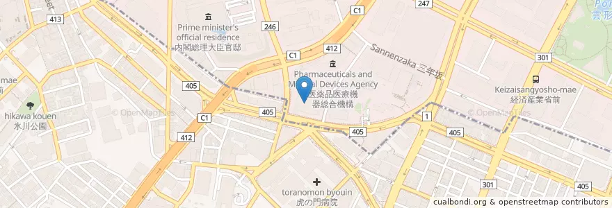 Mapa de ubicacion de アターブル en Japan, Tokio, 港区.