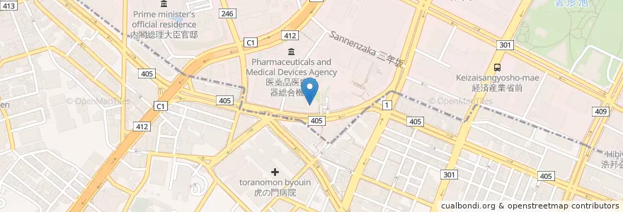 Mapa de ubicacion de 野村證券 en اليابان, 東京都, 港区.
