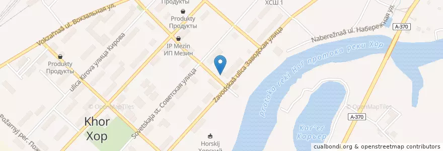 Mapa de ubicacion de Районная аптека №52 en Russia, Far Eastern Federal District, Khabarovsk Krai, Хорское Городское Поселение.