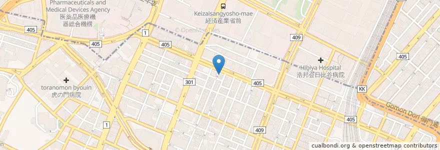 Mapa de ubicacion de 瀬佐味亭 en Japonya, 東京都, 港区.