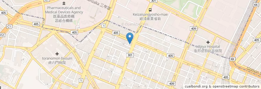 Mapa de ubicacion de 小諸そば en Japón, Tokio, Minato.