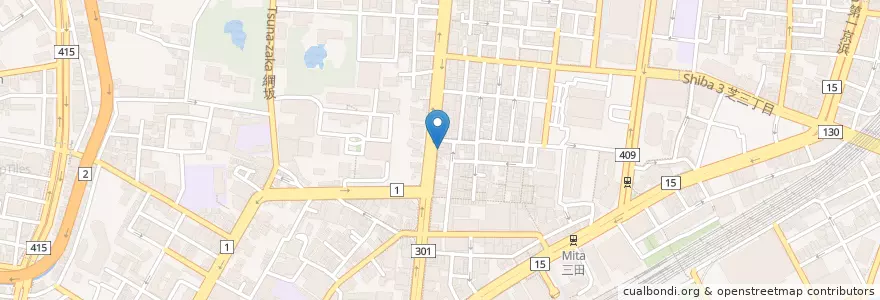 Mapa de ubicacion de チェゴヤ en Япония, Токио, Минато.