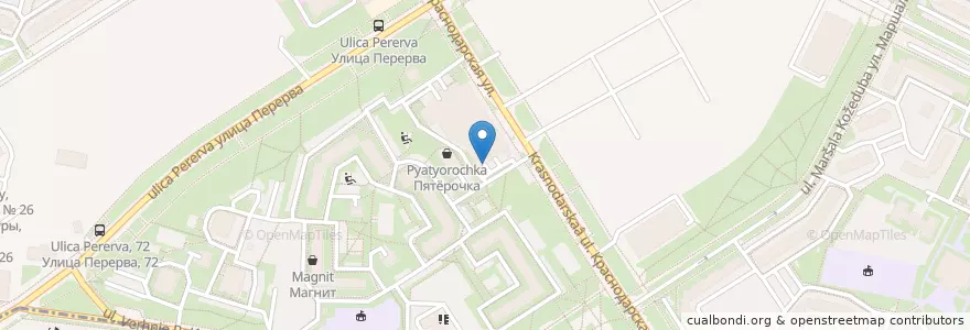 Mapa de ubicacion de Autoexpert en Russia, Distretto Federale Centrale, Москва, Юго-Восточный Административный Округ, Район Люблино.