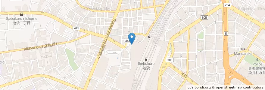 Mapa de ubicacion de 富士そば en 日本, 東京都, 豊島区.