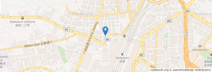 Mapa de ubicacion de おりきん en 日本, 東京都, 豊島区.