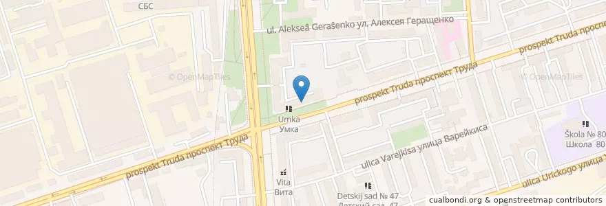 Mapa de ubicacion de Отделение связи №394026 en Russia, Distretto Federale Centrale, Oblast' Di Voronež, Городской Округ Воронеж.