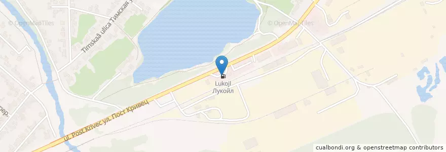 Mapa de ubicacion de Лукойл en Rússia, Distrito Federal Central, Oblast De Kursk, Курский Район, Городской Округ Курск.