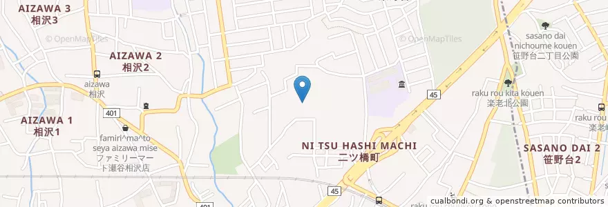 Mapa de ubicacion de 三ツ境養護学校 en 日本, 神奈川県, 横浜市, 瀬谷区.