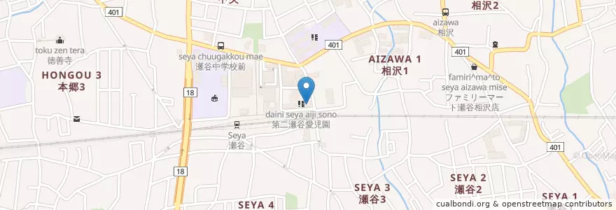 Mapa de ubicacion de 横浜銀行 en Япония, Канагава, Йокогама, Сэйя.