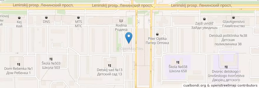 Mapa de ubicacion de Beer House en Russia, Northwestern Federal District, Leningrad Oblast, Saint Petersburg, Кировский Район, Округ Княжево.