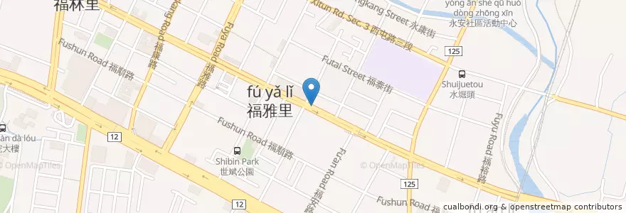 Mapa de ubicacion de Momo Breakfast Hause en Taiwan, Taichung, 西屯區.