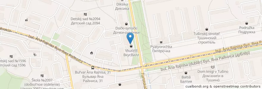 Mapa de ubicacion de Сердечко en 俄罗斯/俄羅斯, Центральный Федеральный Округ, Москва, Северо-Западный Административный Округ.