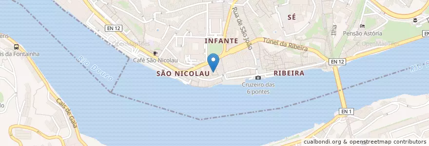 Mapa de ubicacion de Adega São Nicolau en Португалия, Северный, Porto, Área Metropolitana Do Porto, Porto, Vila Nova De Gaia, Santa Marinha E São Pedro Da Afurada.