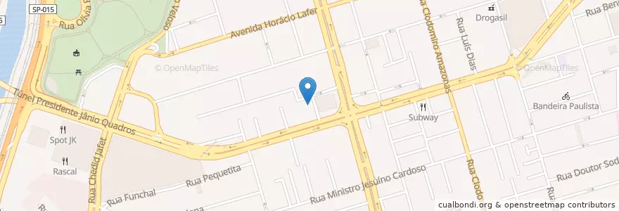 Mapa de ubicacion de Café de la Musique en Brezilya, Güneydoğu Bölgesi, Сан Паулу, Região Geográfica Intermediária De São Paulo, Região Metropolitana De São Paulo, Região Imediata De São Paulo, Сан Паулу.