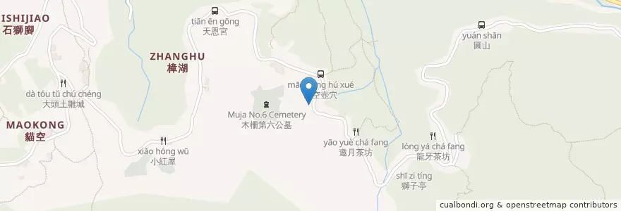 Mapa de ubicacion de 相逢居 en Taiwan, 新北市, Taipé, 文山區.