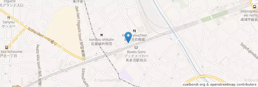 Mapa de ubicacion de 下田歯科 en 日本, 東京都, 狛江市.