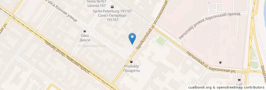 Mapa de ubicacion de Газпромбанк en ロシア, 北西連邦管区, レニングラード州, サンクト ペテルブルク, Центральный Район, Округ Лиговка-Ямская.