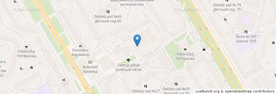 Mapa de ubicacion de Клиника АБИА en Russie, District Fédéral Du Nord-Ouest, Oblast De Léningrad, Saint-Pétersbourg, Приморский Район, Округ Юнтолово.