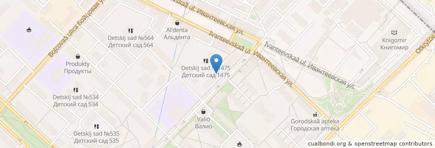 Mapa de ubicacion de Здравушка+ en 러시아, Центральный Федеральный Округ, Москва, Восточный Административный Округ, Район Богородское.