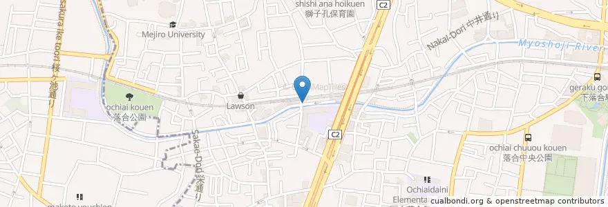 Mapa de ubicacion de まつば en Japan, Tokyo, Nakano, Shinjuku.