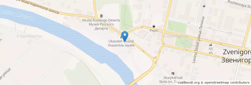 Mapa de ubicacion de Особняк en Rusia, Центральный Федеральный Округ, Московская Область, Одинцовский Городской Округ.