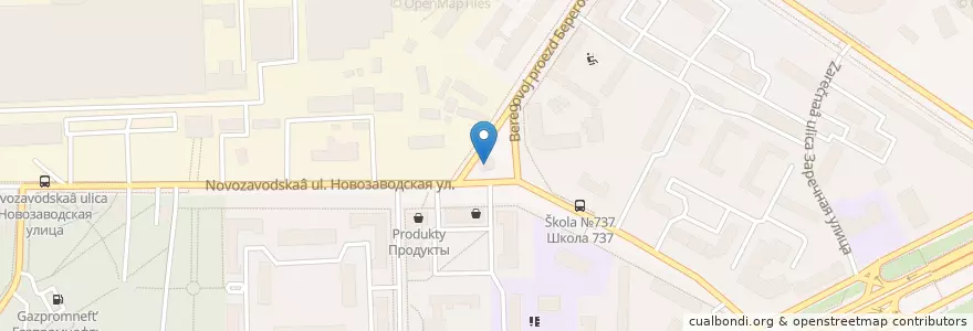 Mapa de ubicacion de Аквасити en Rusland, Centraal Federaal District, Moskou, Западный Административный Округ, Район Филёвский Парк.