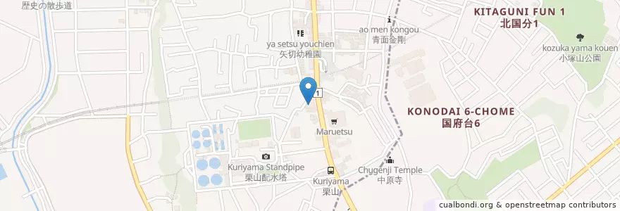 Mapa de ubicacion de 平城苑 en 일본, 지바현, 市川市.
