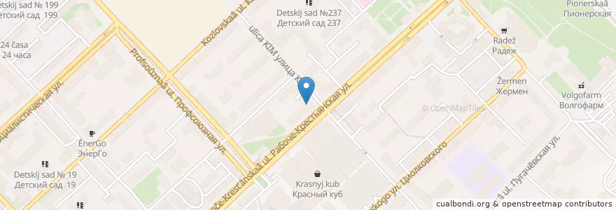 Mapa de ubicacion de Аптека № 47 en Rusia, Южный Федеральный Округ, Volgogrado, Городской Округ Волгоград.