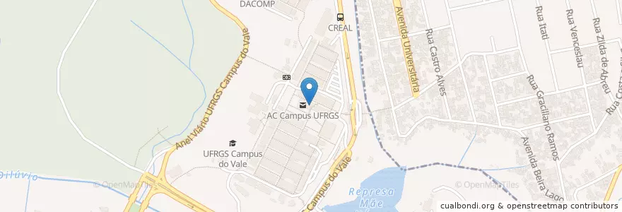 Mapa de ubicacion de Bar da Letras en Brasil, Região Sul, Rio Grande Do Sul, Região Metropolitana De Porto Alegre, Região Geográfica Intermediária De Porto Alegre, Região Geográfica Imediata De Porto Alegre, Porto Alegre.