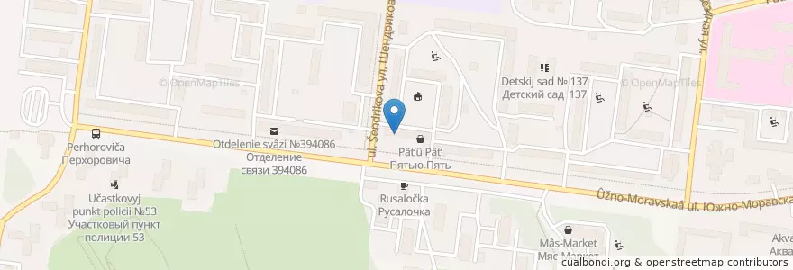 Mapa de ubicacion de Аптека Алоэ en Russland, Föderationskreis Zentralrussland, Oblast Woronesch, Городской Округ Воронеж.