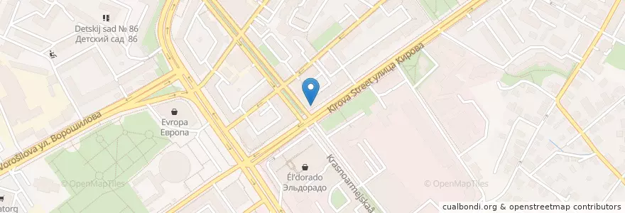 Mapa de ubicacion de Зелёная аптека en Rusia, Distrito Federal Central, Óblast De Vorónezh, Городской Округ Воронеж.