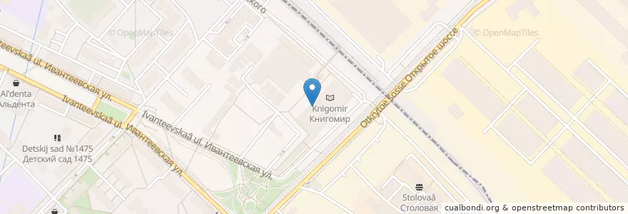 Mapa de ubicacion de KFC en Россия, Центральный Федеральный Округ, Москва, Восточный Административный Округ, Район Метрогородок.