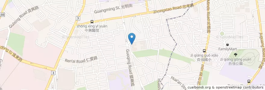 Mapa de ubicacion de 白象泰國料理板橋重慶店 en Taiwan, New Taipei, Banqiao District.