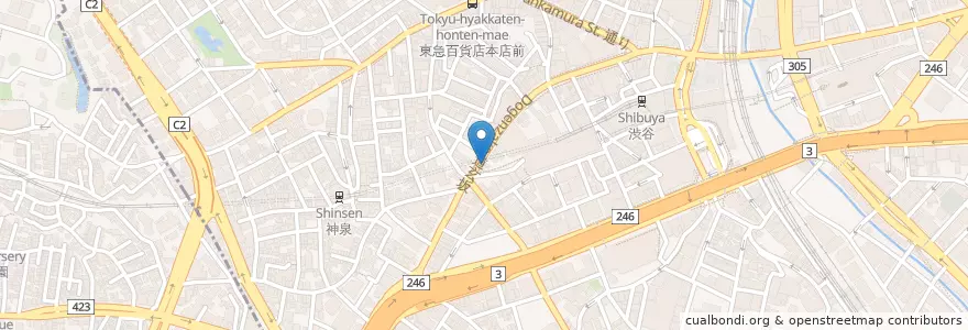 Mapa de ubicacion de K's BAR en Japan, Tokio, 渋谷区.