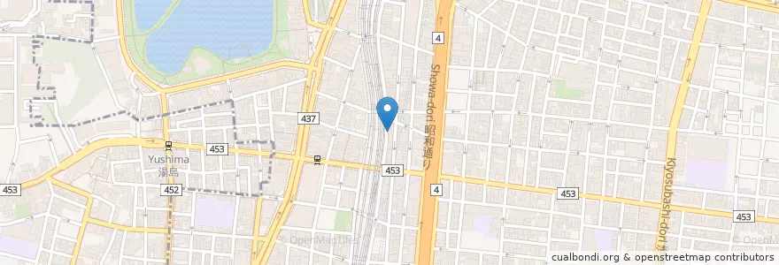 Mapa de ubicacion de 楽釜製麺所 en Japón, Tokio, Taito.