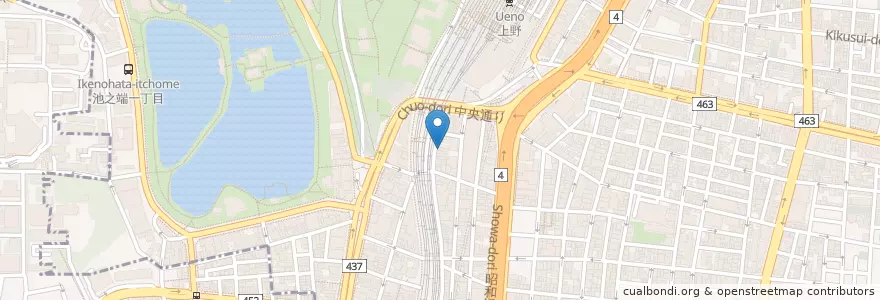 Mapa de ubicacion de 東尋坊 en Giappone, Tokyo, 台東区.
